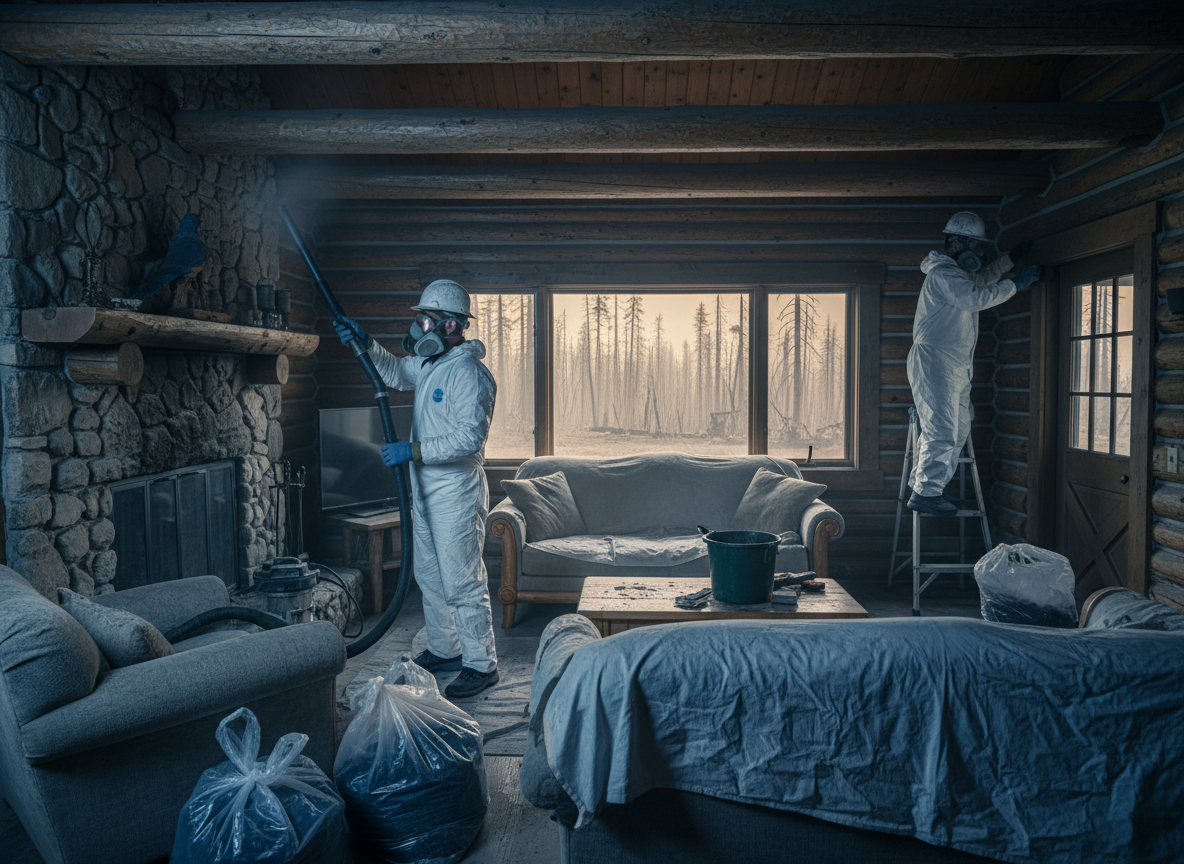 How to Clear Ash and Soot from Blue Jay Cabins After Regional Fires