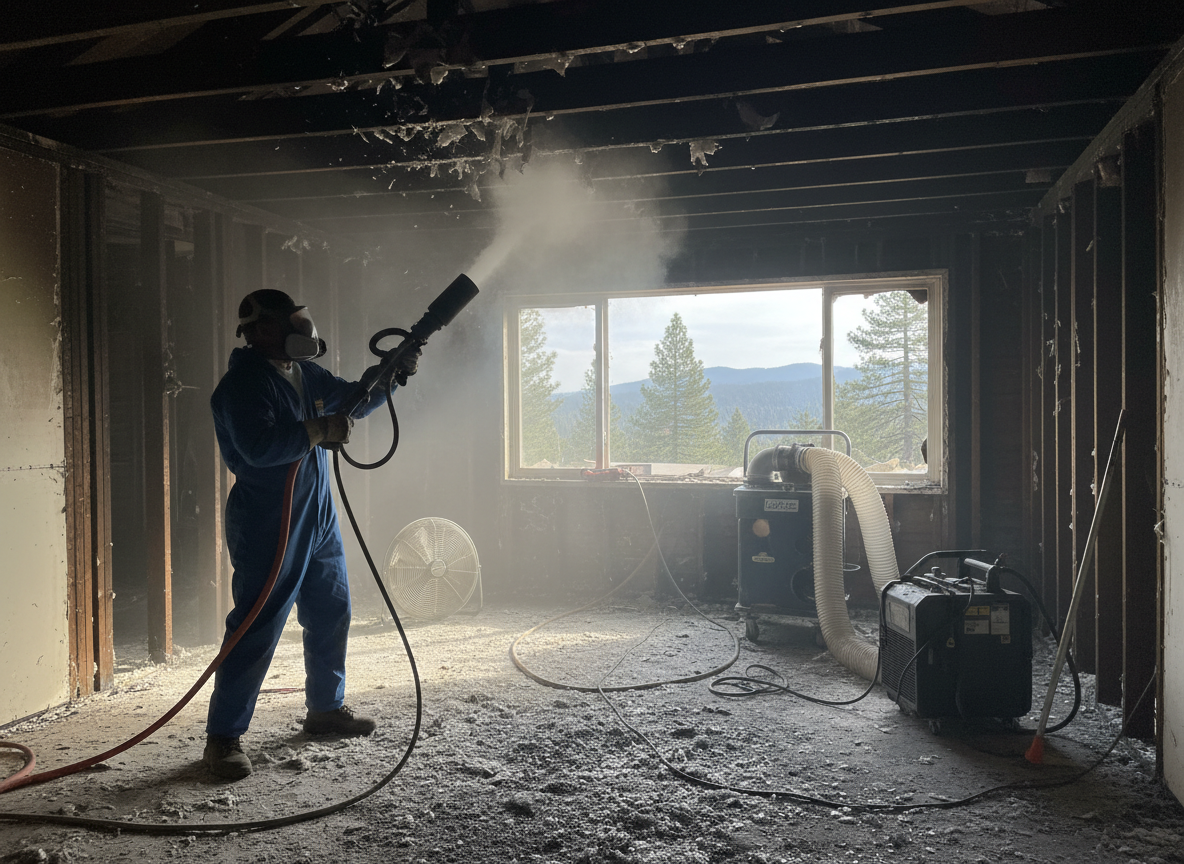 Fire damage restoration near me in Blue Jay