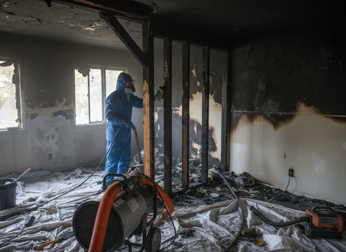 Smoke damage restoration in Blue Jay