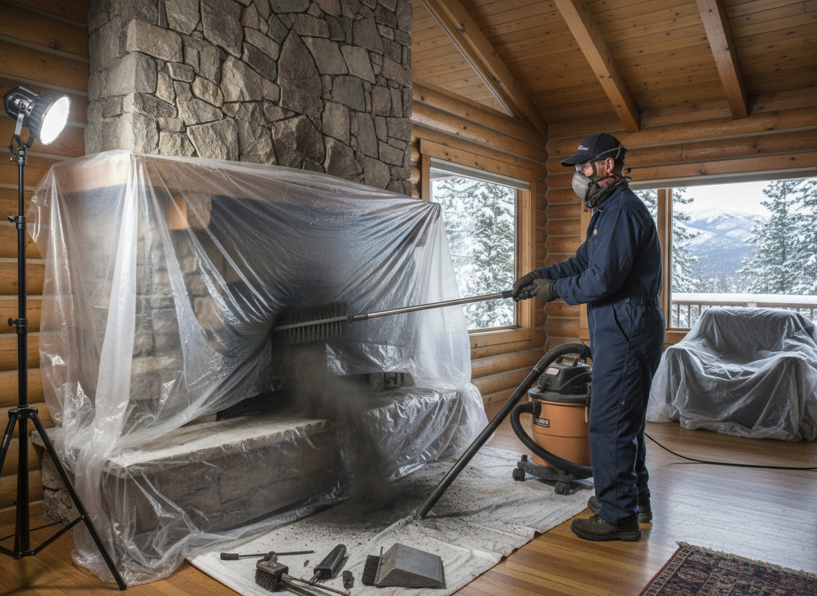 Soot removal in Blue Jay
